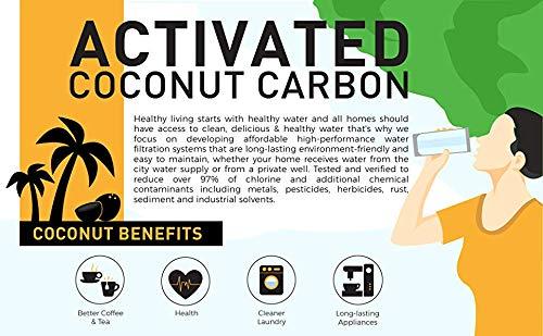 Premier Water Systems Oceanic Fleck 5600 Whole House Water Filtration System + KDF 85 | 10\"x 54\" Tank - 1.5 Cubic ft. of Coconut Shell Carbon (GAC)