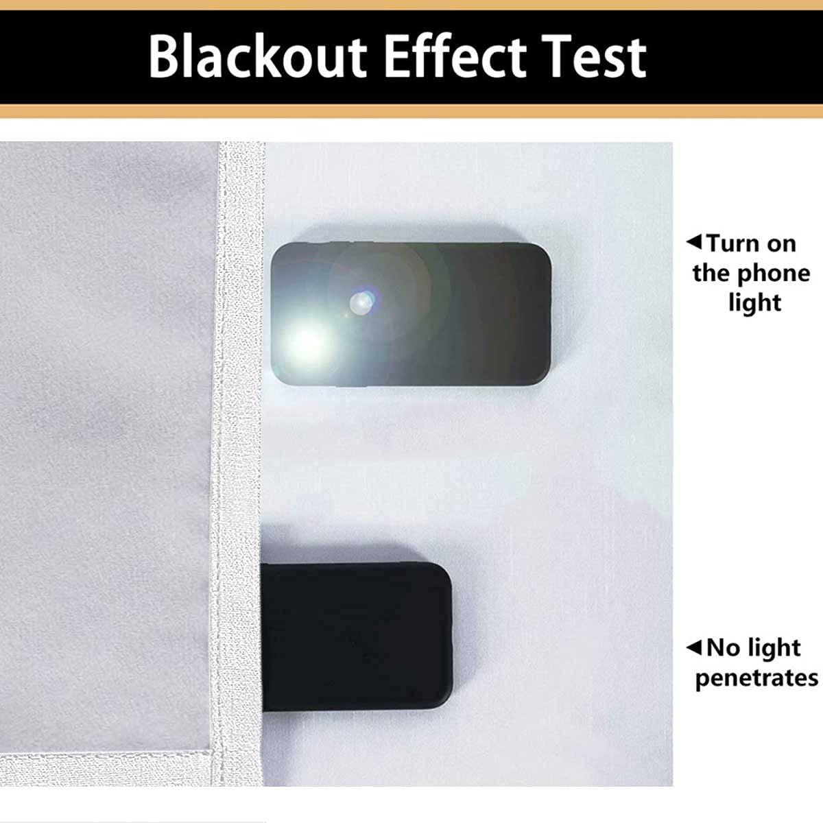 ViLJe Blackout Curtain Liners 72 Inches Length, Q with Quince Flora Modern Thermal Insulated Curtain for Bedroom 63 x 72 Inch