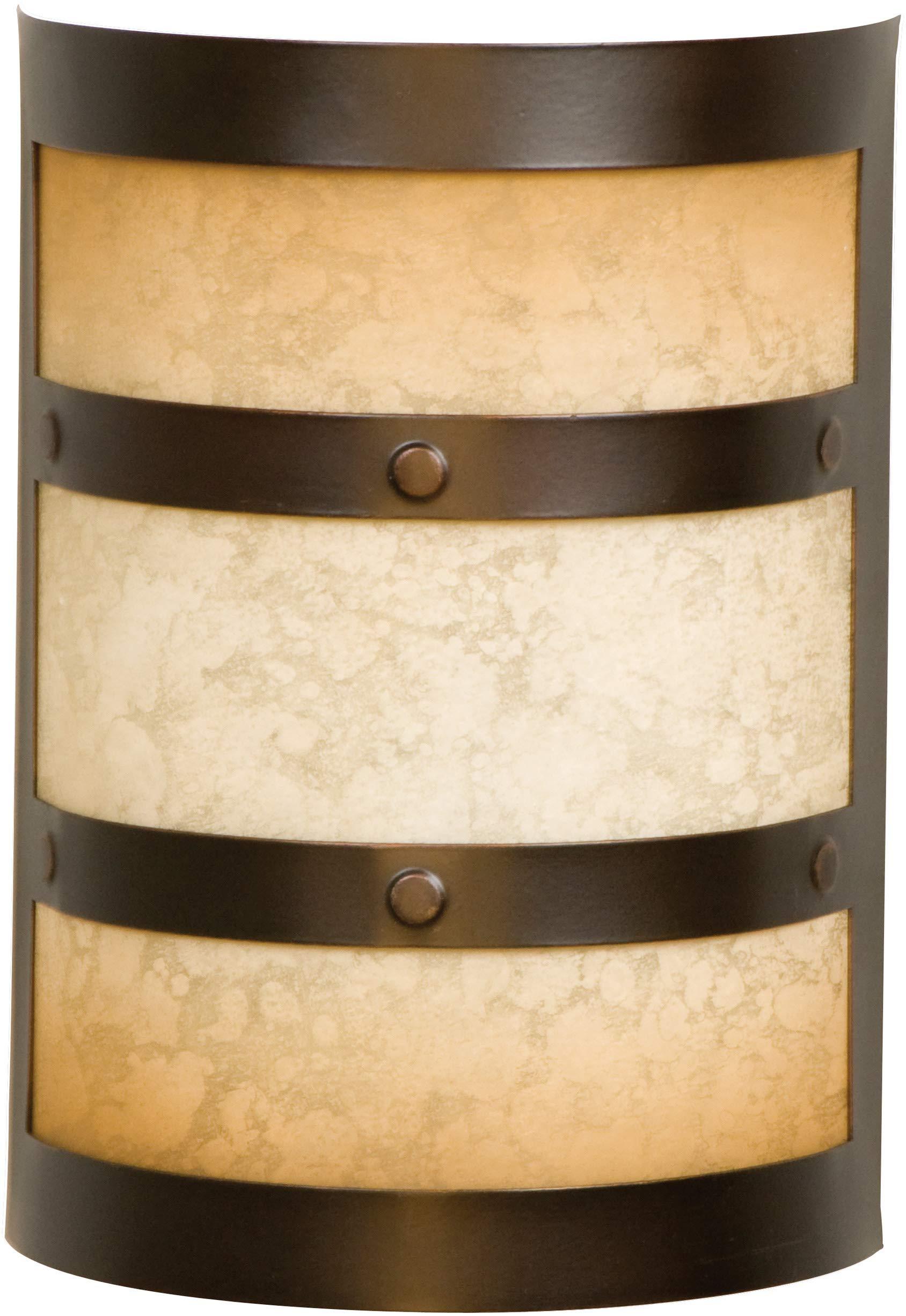 Craftmade Craftmade CH1415-OBG Designer Metal and Glass Door Chime, Oiled Bronze Gilded (9.5"H x 6.75"W)