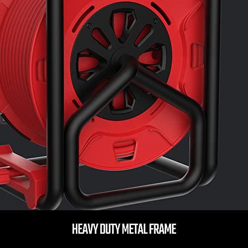 Craftsman CRAFTSMAN Retractable Extension Cord Reel 1 Ft. With 4 Outlets, Cable Management & Heavy Duty 14AWG SJTW Cable