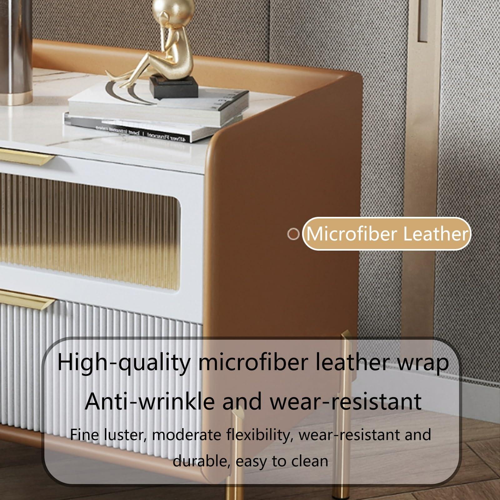 ELZEM Multipurpose Solid Wood Modern Bedroom Nightstand with Cabinet Legs, Freestanding Bedroom Side Table Nightstand with Handle, Suitable for Bedroom, Living Room, Study Room, etc. (Color : Green, Size