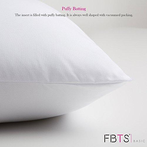 FBTS Basic FBTS Basic Throw Pillow Inserts 18x18 Inch Square Sham Stuffer Down Alternative Pillow Forms for Decorative Cushions and Pillows