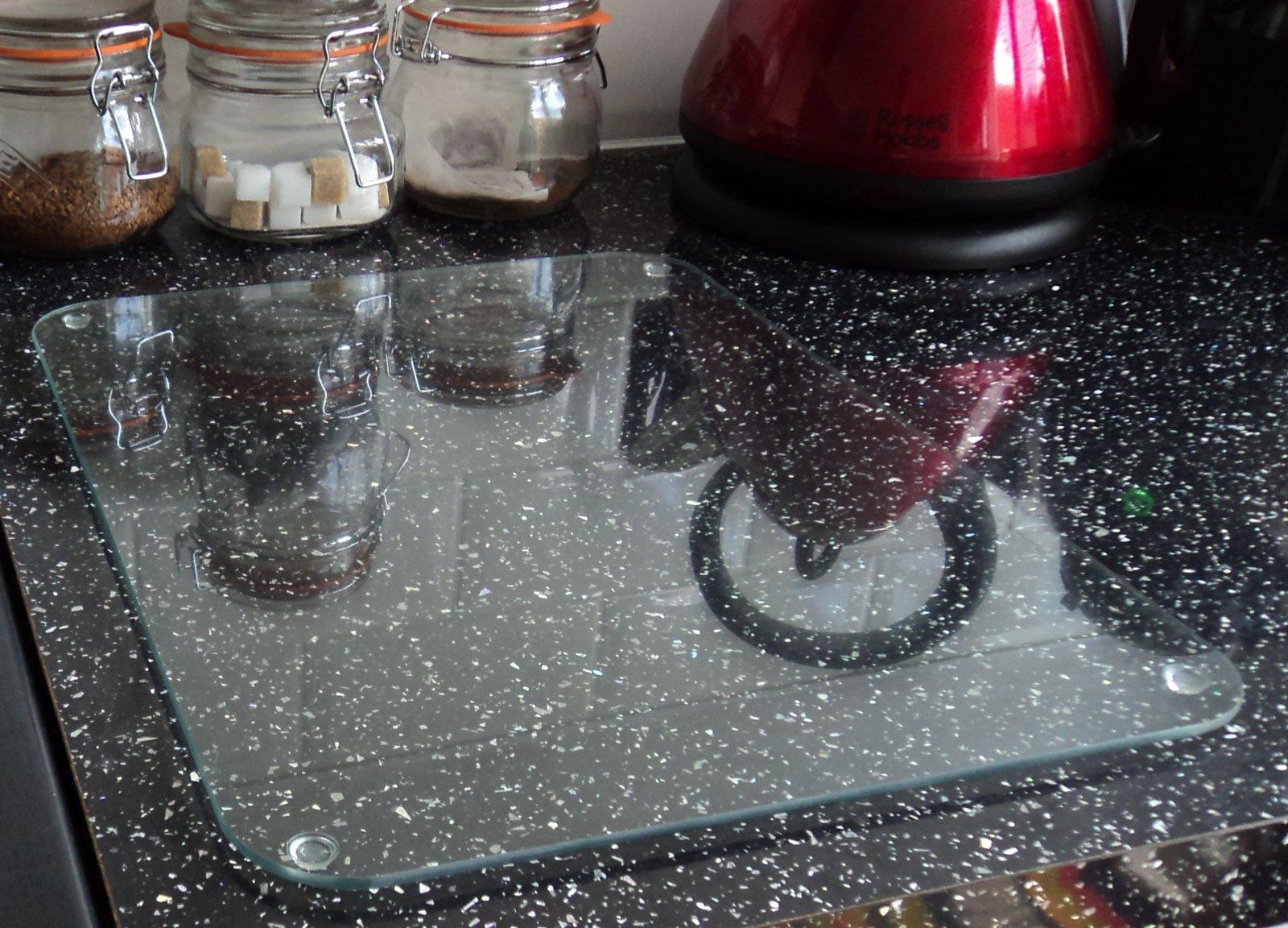 Tuftop Ultimate Kitchen Boards Tuftop Worktop Saver, Clear Smooth Finish, 40cm x 30cm