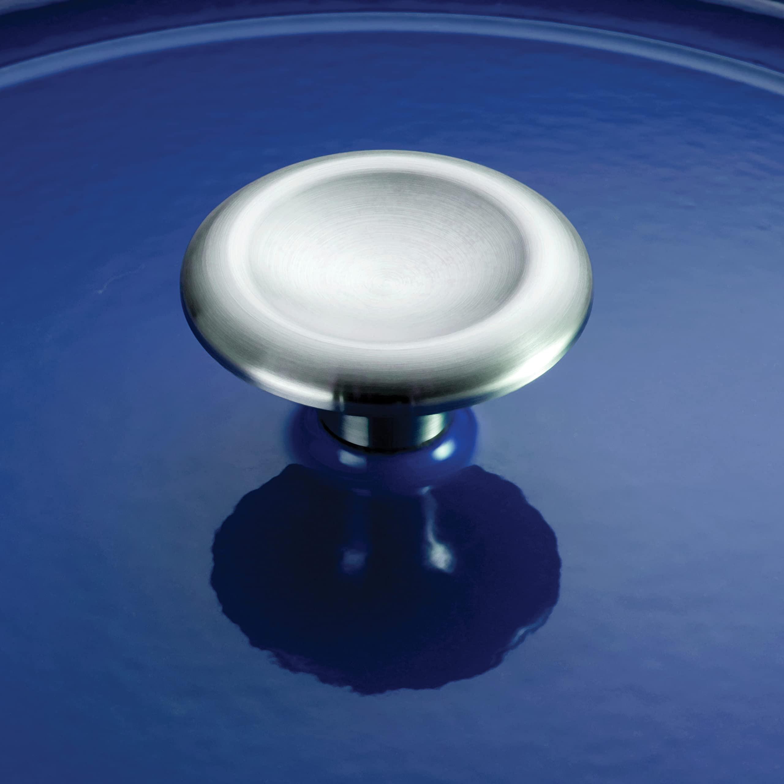 Tramontina Tramontina Enameled Cast Iron Oval Dutch Oven Pot with Lid, Large 7-quart, Blue