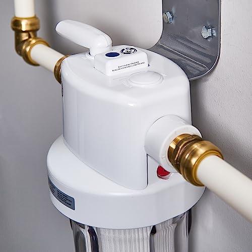 GE GE Whole House Water Filtration System | Reduces Sediment, Rust & More | Install Kit & Accessories Included | Filter Not Included | Replace Filters (FXHTC, FXHSC) Every 3 Months | GXWH40L