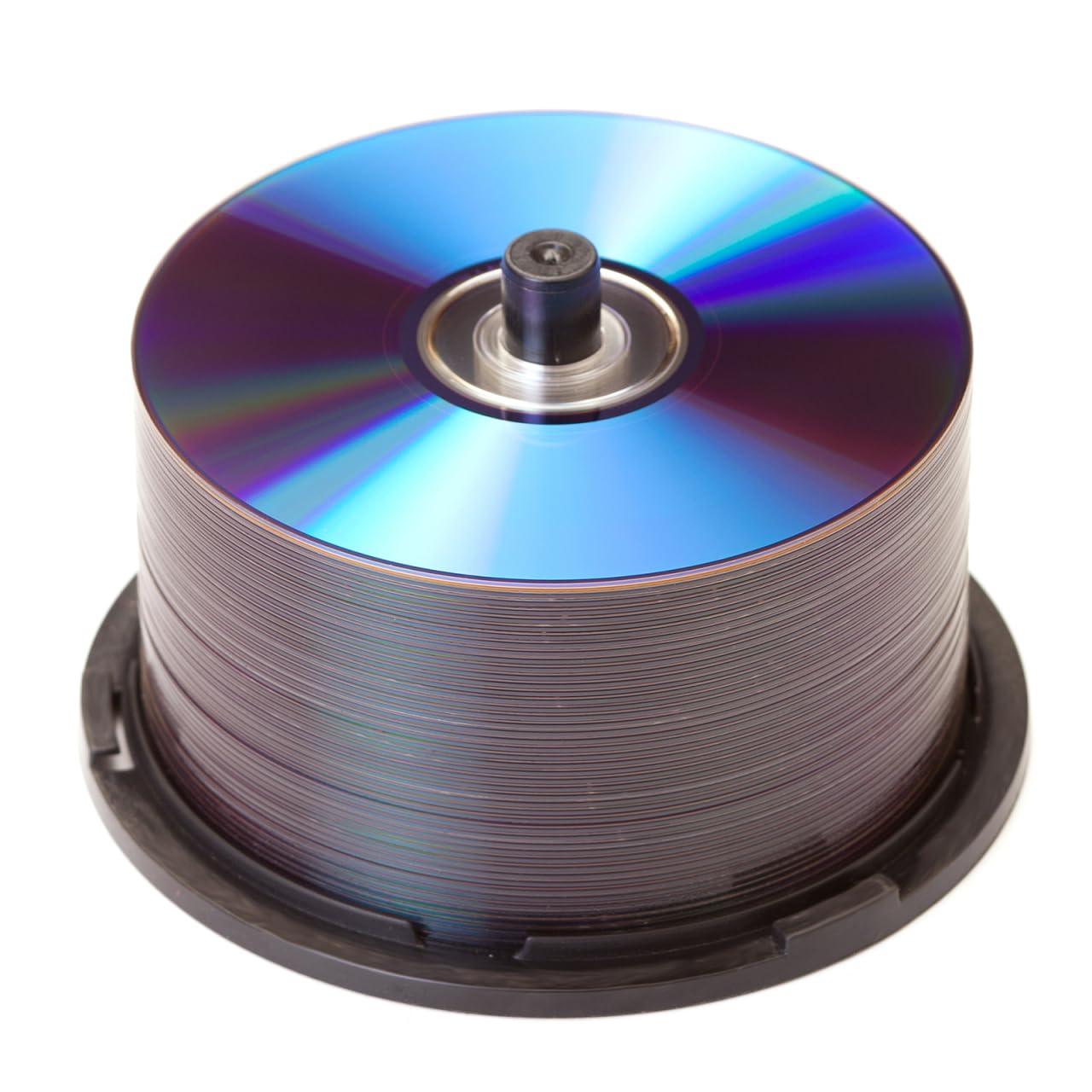 jojofuny jojofuny CD/DVD Cake Box Spindle, 4pcs 50 Disc Capacity CD Holder Empty DVD Storage Bucket Clear Storage Containers Plastic Column Dvds Bucket with Black Spindle