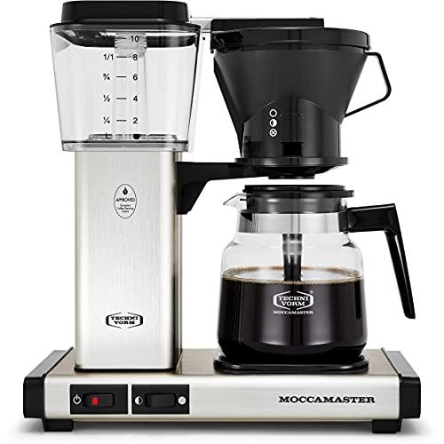 Technivorm Moccamaster Technivorm 59691 KB Coffee Brewer, 40 oz, Brushed silver , 6.5\"D x 12.75\"W x 14\"H