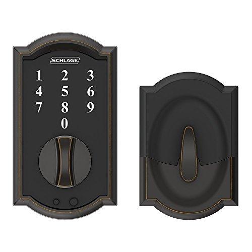 SCHLAGE SCHLAGE BE375 CAM 716 Camelot Touch Deadbolt, Aged Bronze