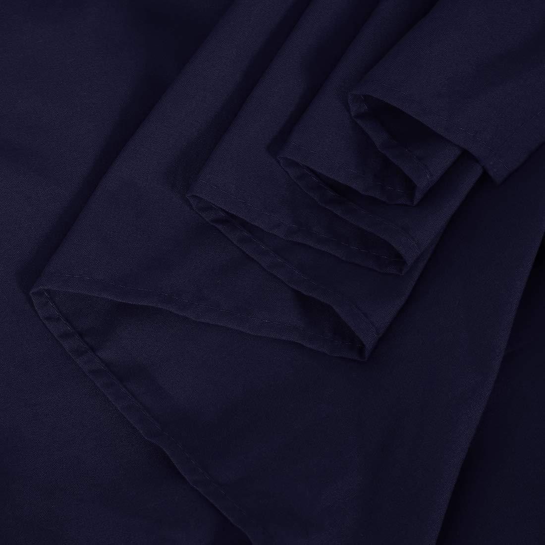 ARlinen ARlinen Bed Skirt Twin XL Bed Skirt 18 Inch Drop, Tailored/Pleated Bedskirt, Dust Ruffle with Split Corners and Platform, Solid Wrinkle and Fade Resistant bedskirt (Twin XL, Navy Blue Solid)