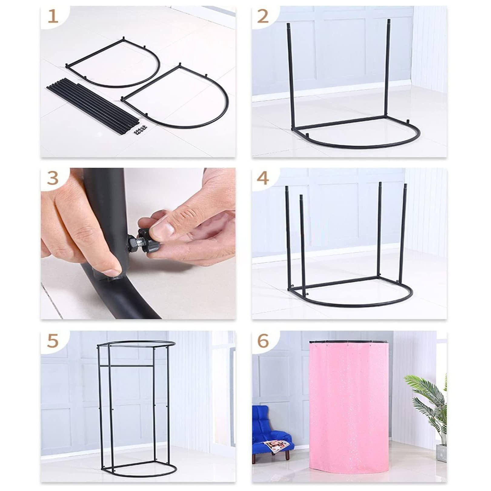 JMCAJIE JMCAJIE Clothing Store Fitting Room, Movable Portable Changing Room,Strong Load- Bearing Locker Room, Removable Stable Privacy Dressing Room for Indoor Outdoor House Office Shopping Mall