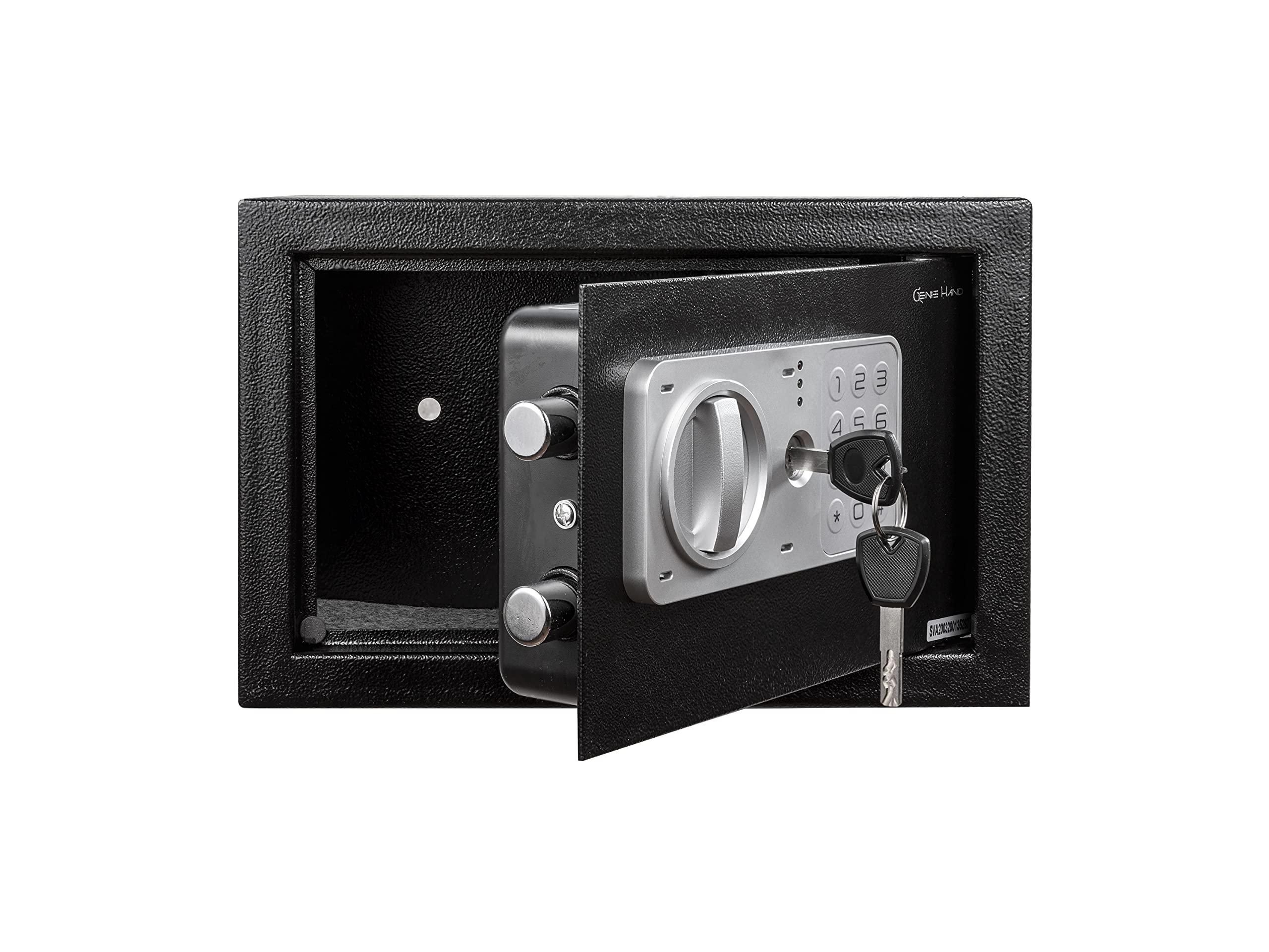 Genie Hand Genie Hand Time Delay Safe, Anti Robbery Safe Box, Timed Controlled Opening B-Class Lock Anti Bounce Technology (Medium Depository)