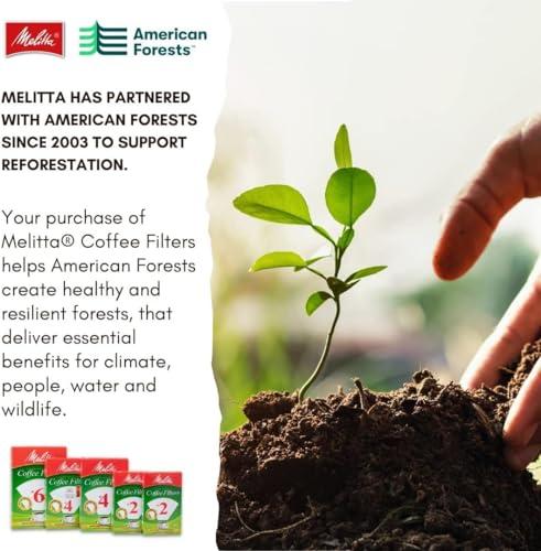 Melitta Melitta 2 Cone Coffee Filters, Unbleached Natural Brown, 100 Count (Pack of 3) 300 Total Filters Count - Packaging May Vary