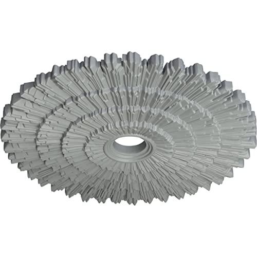 Ekena Millwork Ekena Millwork CM24EN Eryn Ceiling Medallion, 24 3/4\"OD x 3 1/4\"ID x 1 7/8\"P (Fits Canopies up to 4\"), Factory Primed
