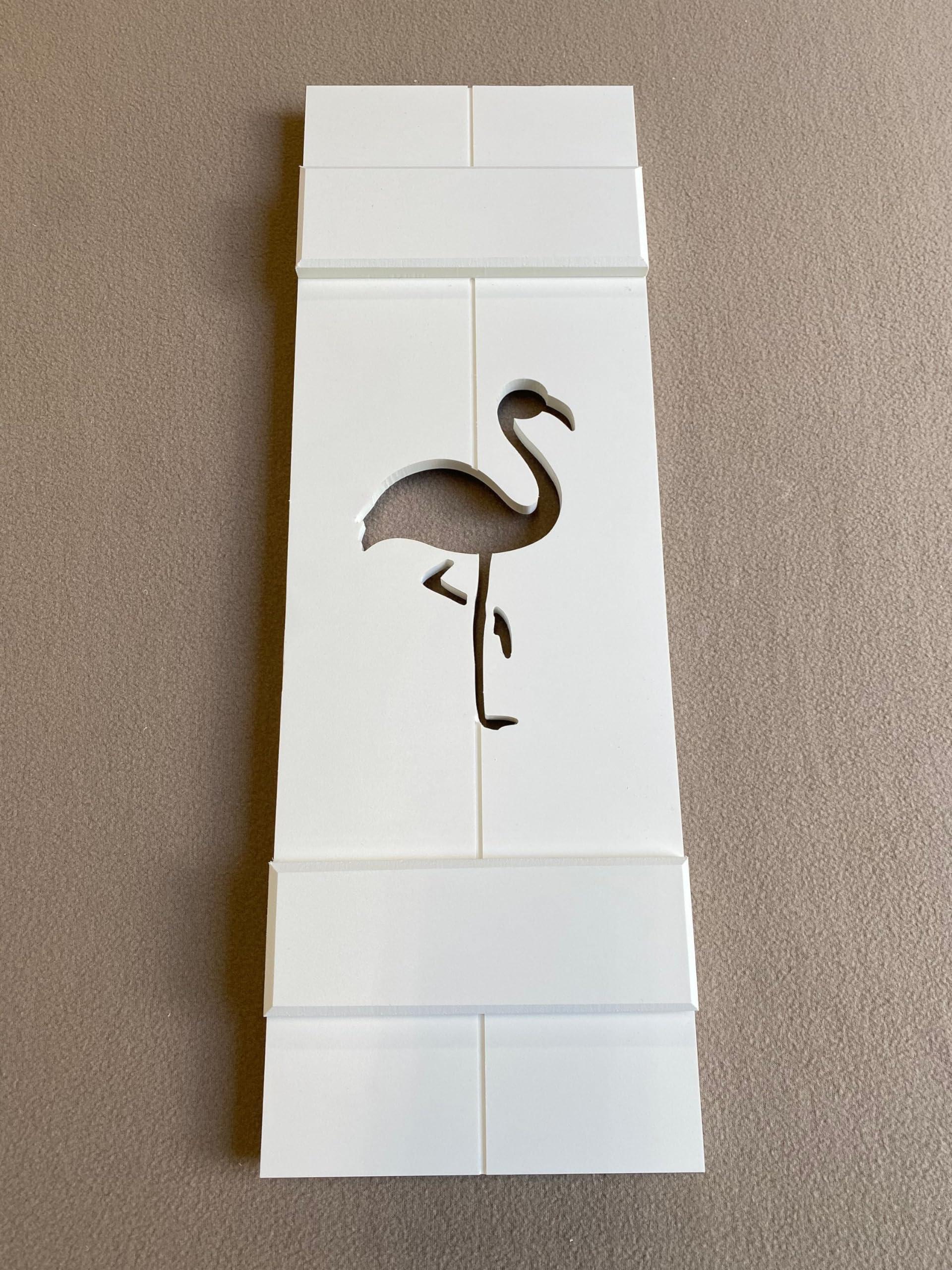 Seven Grays Designs Exterior Shutter, Flamingo Board and Batten, Florida Shutter, Sold Individually (Width: 11.5, Height: 39)