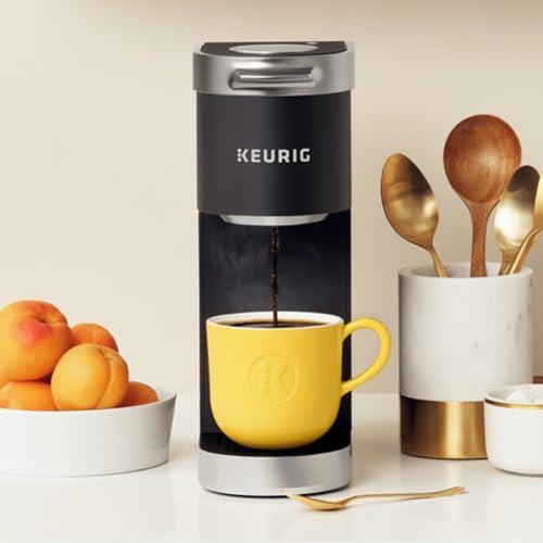 Keurig Keurig K-Mini Plus Single Serve K-Cup Pod Coffee Maker, with 6 to 12oz Brew Size, Stores up to 9 K-Cup Pods, Travel Mug Friendly, Matte Black