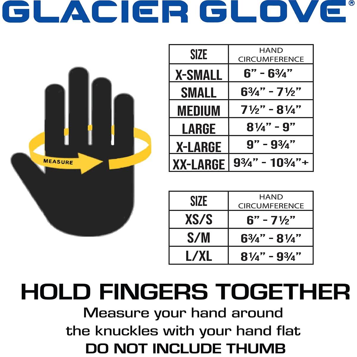 Glacier Glove Glacier Glove Unisex Alaska River Fingerless Lightweight Breathable Non-Slip Grip Fishing Gloves with Elasticized Cuffs | for Outdoors, Fly Fishing, Paddling, Hiking, Black, Large