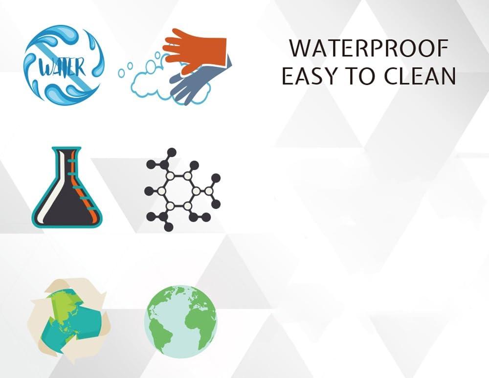 Double Love Double Love Black GreyBathroom Curtain 72 Inch Shower Curtain with Hooks, Waterproof Polyester Bath Curtain Washable Bathtub Curtain Contemporary Simple White Ocean Sea Waves 48\'\'x 72\'\'