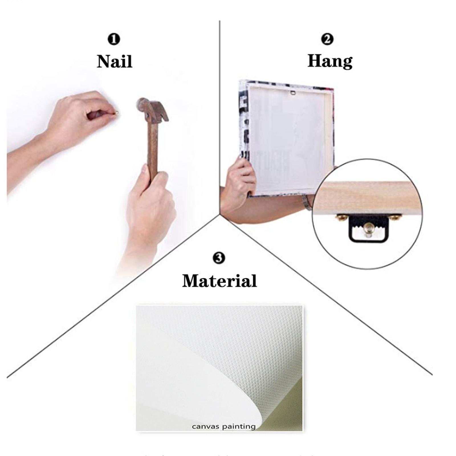 LSYALUCK LSYALUCK Primitive Tribal Women Art Picture Print Canvas Painting Black Women Poster Modern Art Wall Paintings Living Room Home Decor 70x90cm(28x35in) InnerFrame