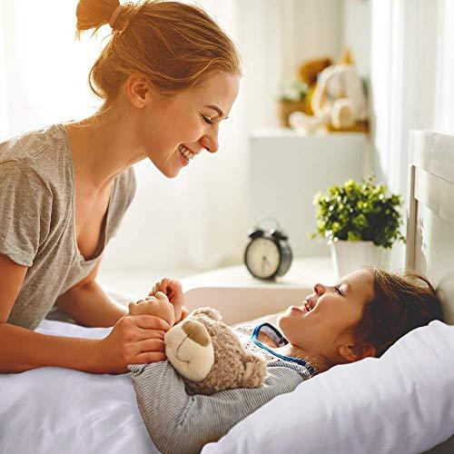 The OutNeT The OutNeT All Season Hypoallergenic Luxurious Down Alternative Cotton Comforter, Ultra-Soft 750 Fill-Power Super King Size Measure 110\" x 96\", Ligth Blue