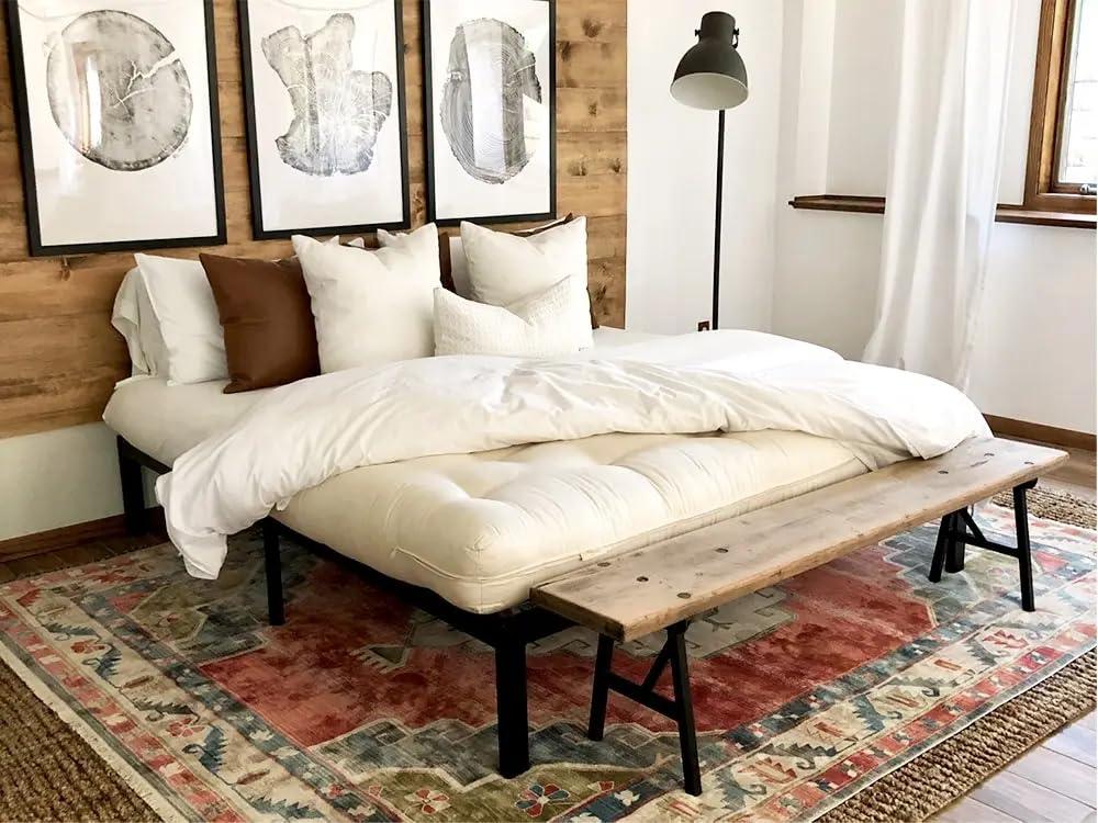 BIO SLEEP CONCEPT BIO SLEEP CONCEPT 8 inch All Wool Fiber Futon (Twin)