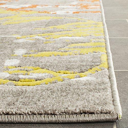 Safavieh SAFAVIEH Porcello Collection Area Rug - 5\'2\" x 7\'6\", Ivory & Grey, Floral Design, Non-Shedding & Easy Care, Ideal for High Traffic Areas in Living Room, Bedroom (PRL7732E)