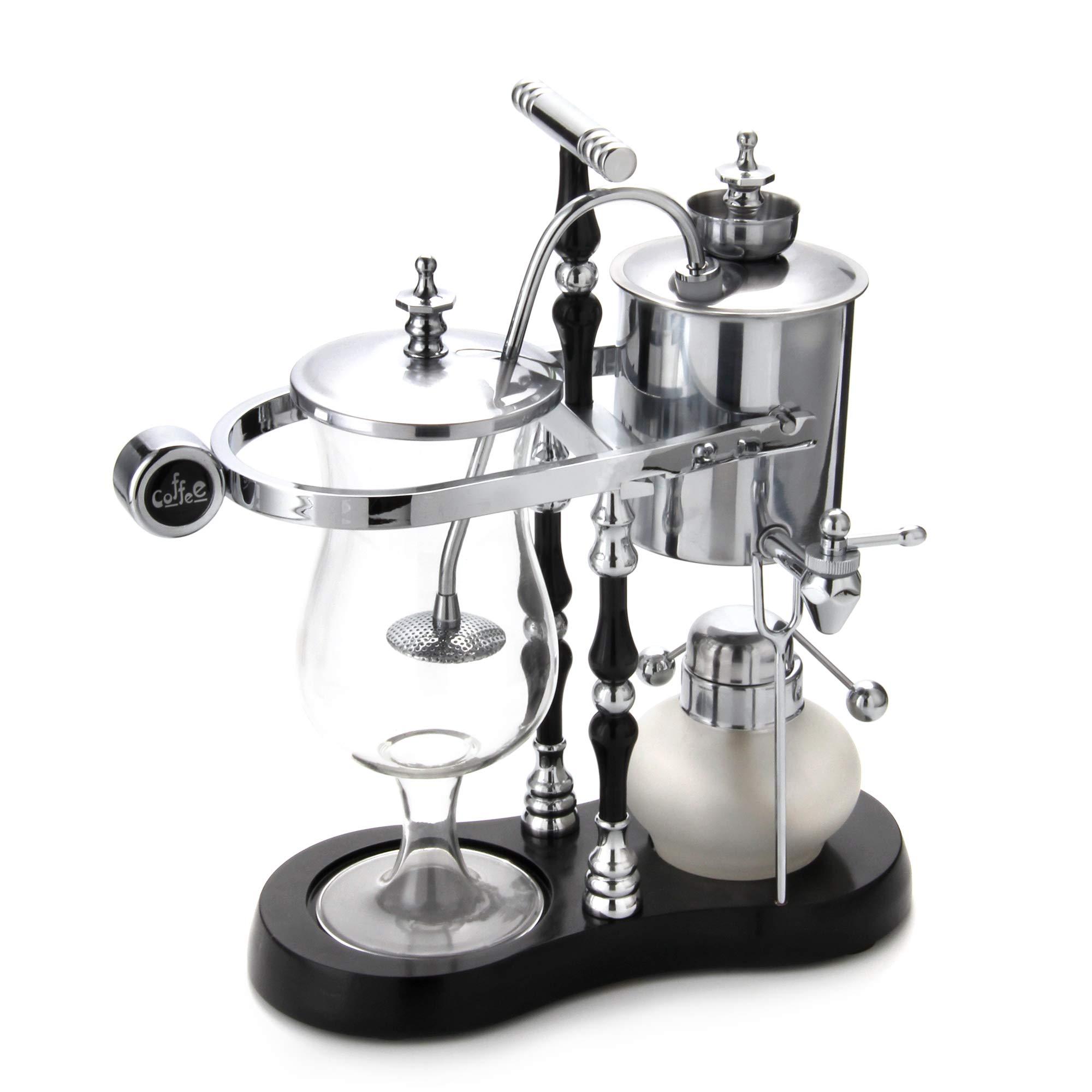 Diguo Diguo Belgian/Belgium Balance Siphon/Syphon Coffee Maker. Elegant Double Ridged Fulcrum with Tee handle