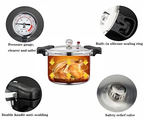 TSTQH 25 Quart Pressure Canner Cooker & all american pressure canners for canning & water bath canner | Pressure Gauge & Pressure Regulator | Induction Compatible & Pressure release 13 PSI (+/- 5%)