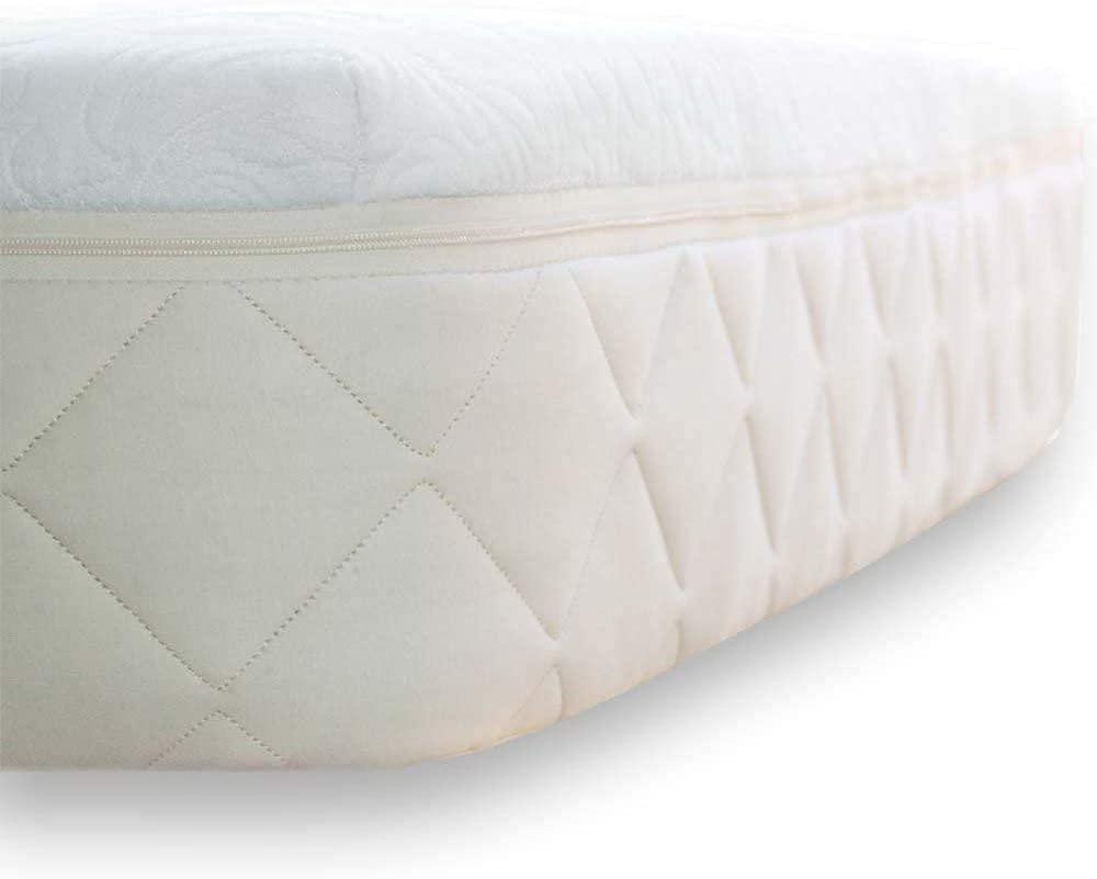 Happsy Happsy Organic Hybrid Mattress - Natural Latex Mattress - Medium Firm Mattress with Encased Coil Layers for Universal Comfort and Pressure Relieving - Bed-in-a-Box Latex Mattress - Twin XL