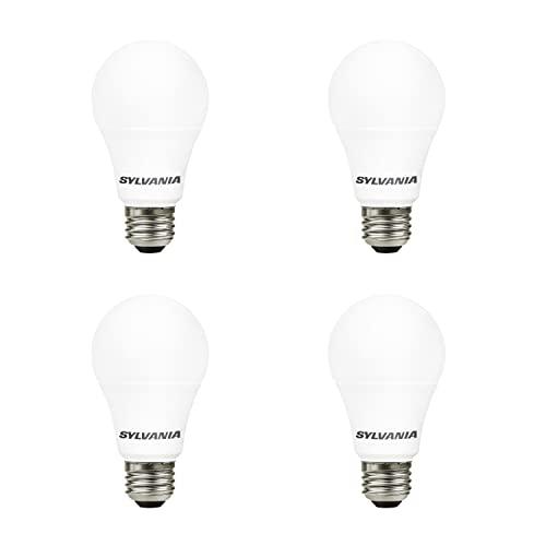 LEDVANCE SYLVANIA LED A19 Light Bulb, 100W = 14W, Non-Dimmable, Frosted Finish, 1500 Lumens, 2700K, Soft White - 4 Pack (78101)