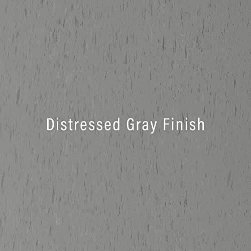 Crosley Furniture Crosley Furniture Tara 3-Piece Entertainment Center with TV Stand, Bookshelves, and Storage Shelves, Distressed Gray