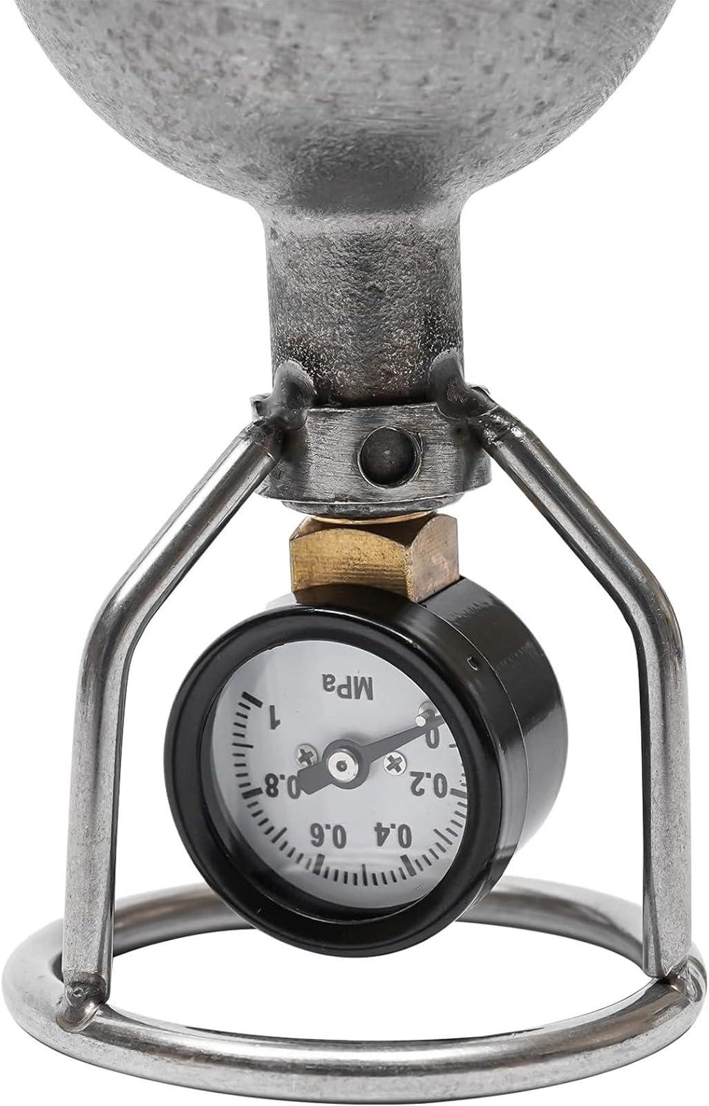 ATLION ATLION Traditional Style Hand Popcorn Machine Popcorn, Stainless steel Popcorn Popper Maker with Mini-model Handle and Stand, Capacity: 80-140 Ordinary Corn Kernels(100ML), Size