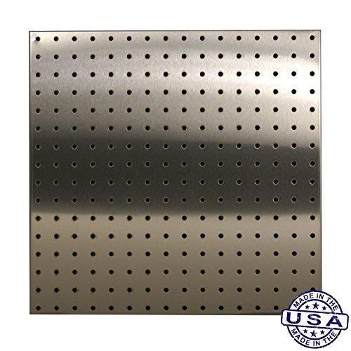 Stainless Supply Stainless Supply Stainless Steel Pegboard (Various Sizes Available; See Drop Down Menu) - Selected Size: (16\"x16\" - 430)