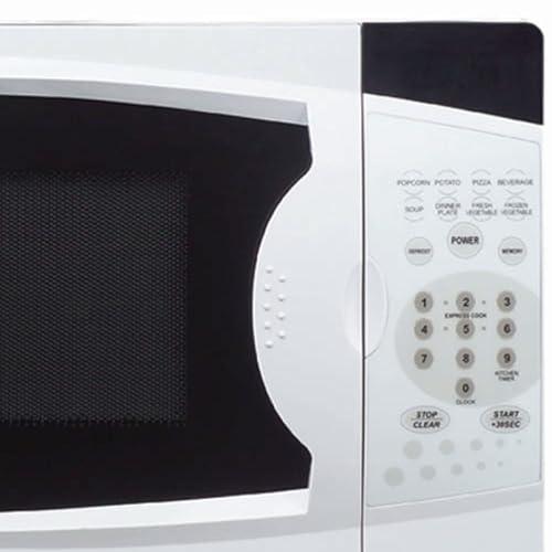 Magic Chef Magic Chef MCM770W Countertop Microwave Oven, Small Microwave for Compact Spaces, 700 Watts, 0.7 Cubic Feet, White