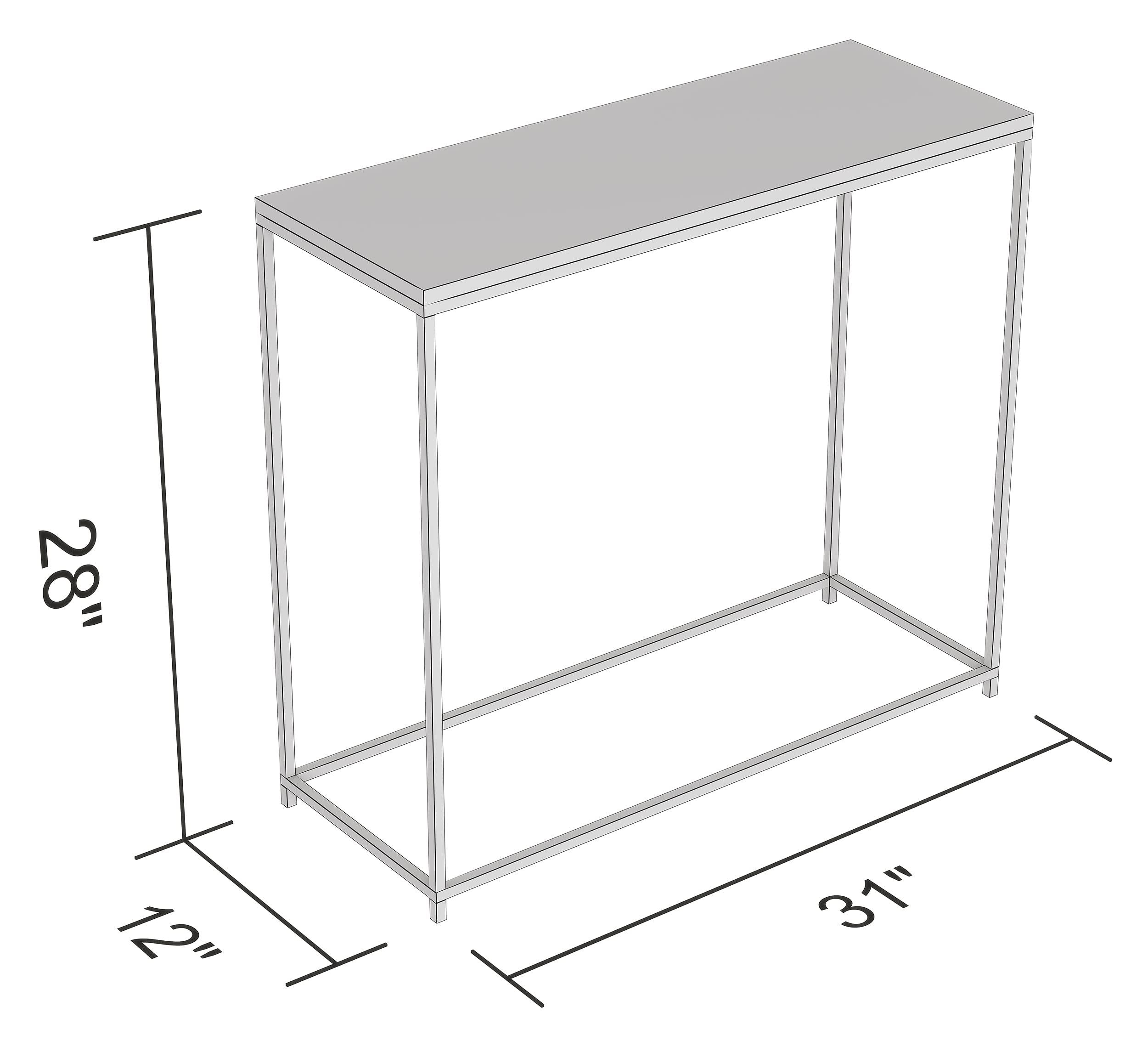 Safdie Safdie & Co. - Marble White Console Tables for Entryway, Gold Metal Console Table, Use As Doorway Table, Narrow Bar Table, or Accent Furniture for Decorating Foyer, 31 x 12 x 28 inches