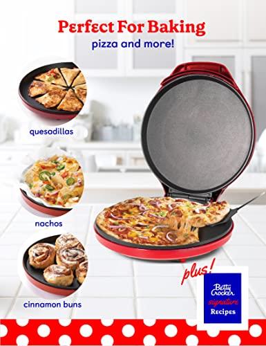 Betty Crocker Betty Crocker Countertop Pizza Maker, 1440-Watt Pizza Maker Machine for Home, BC-2958CR