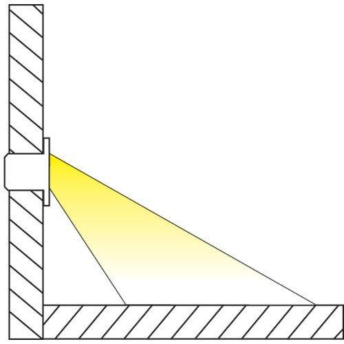 DEKOR DEKOR LED Recessed Stair Lights Step Lighting for Indoor Outdoor Use (Hammered White, Indoor Light Kit)
