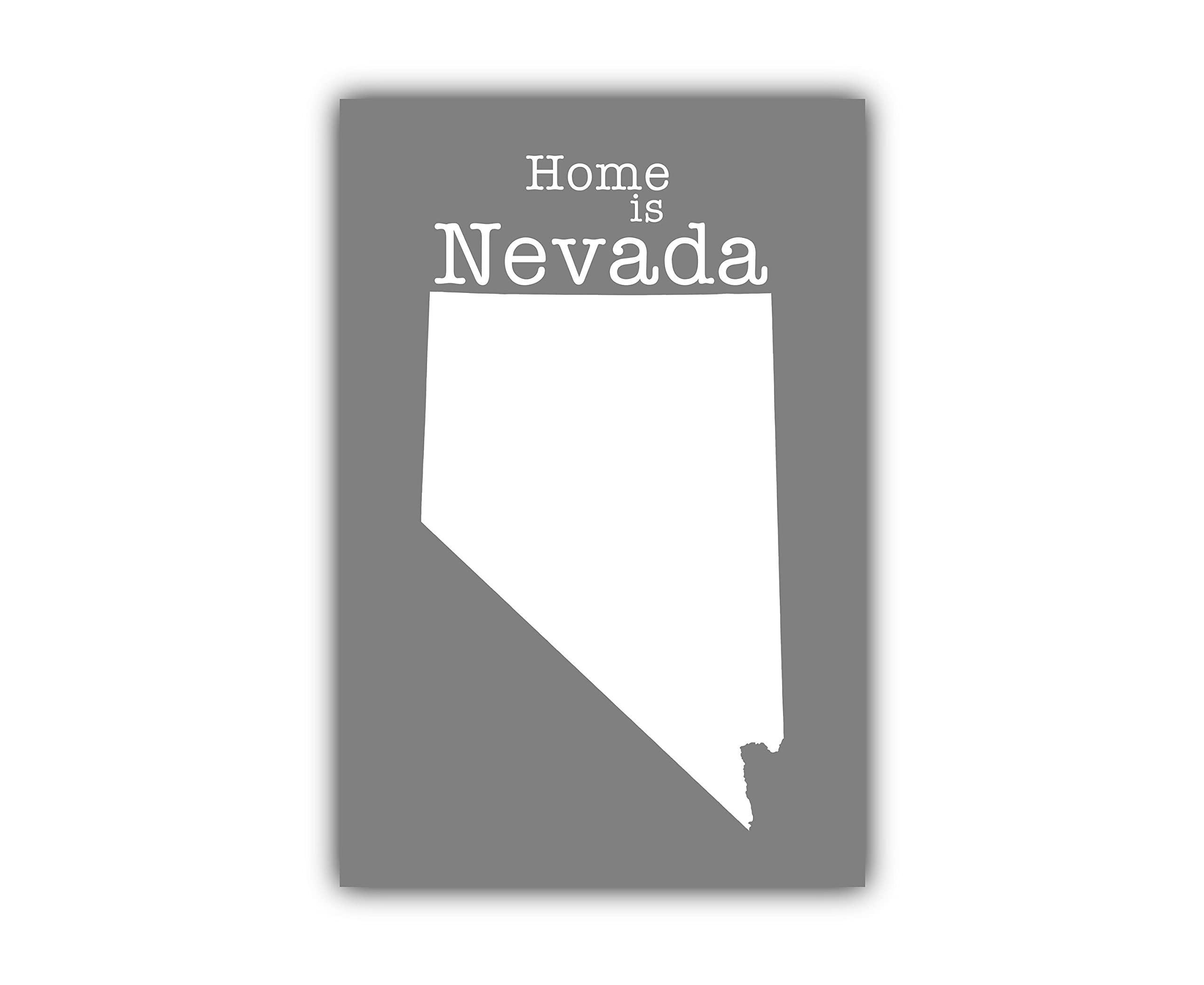 Pera Print Nevada Map Wall Art, Nevada Modern Map Poster Print, City Map Wall Decor, Nevada City Poster, State Poster, Office Room Wall Art, Posters - 18x24