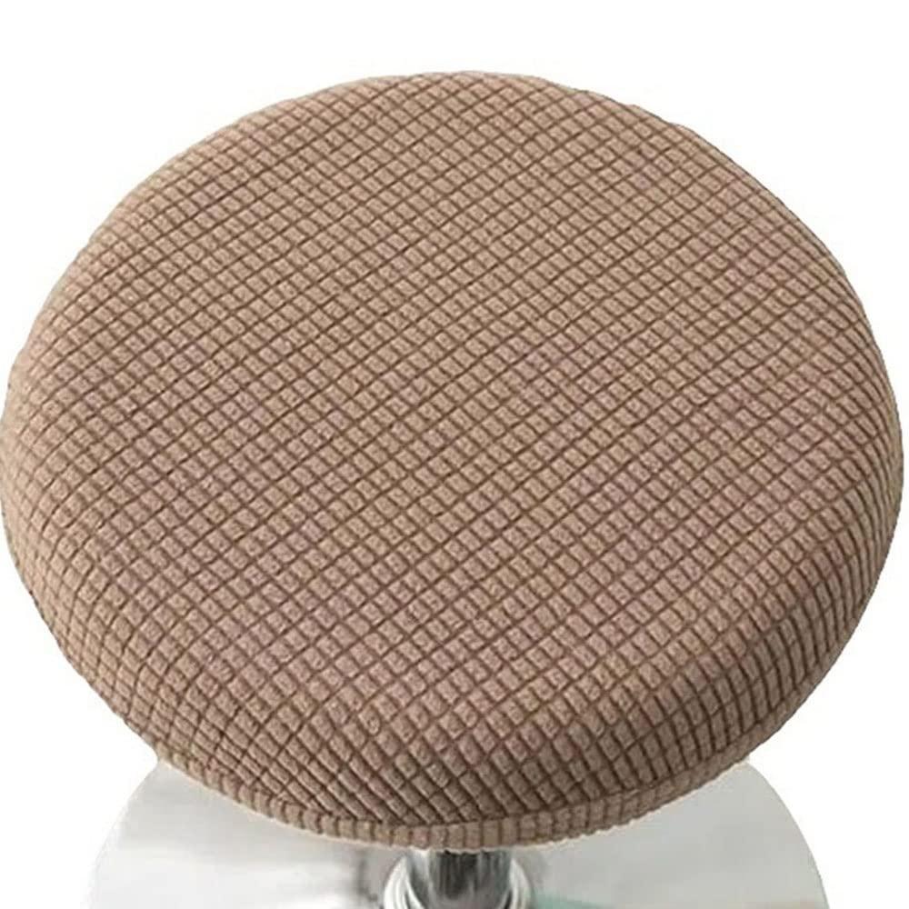 GFHQDPSC Round Bar Stool Covers Modern Soft Velvet Chair Seat Protector Covers Stretchable Breathable Bar Stool Seat Cover Fits for Club Salon Stools Chair Slipcover (Color : #6, Size : 1PCS)