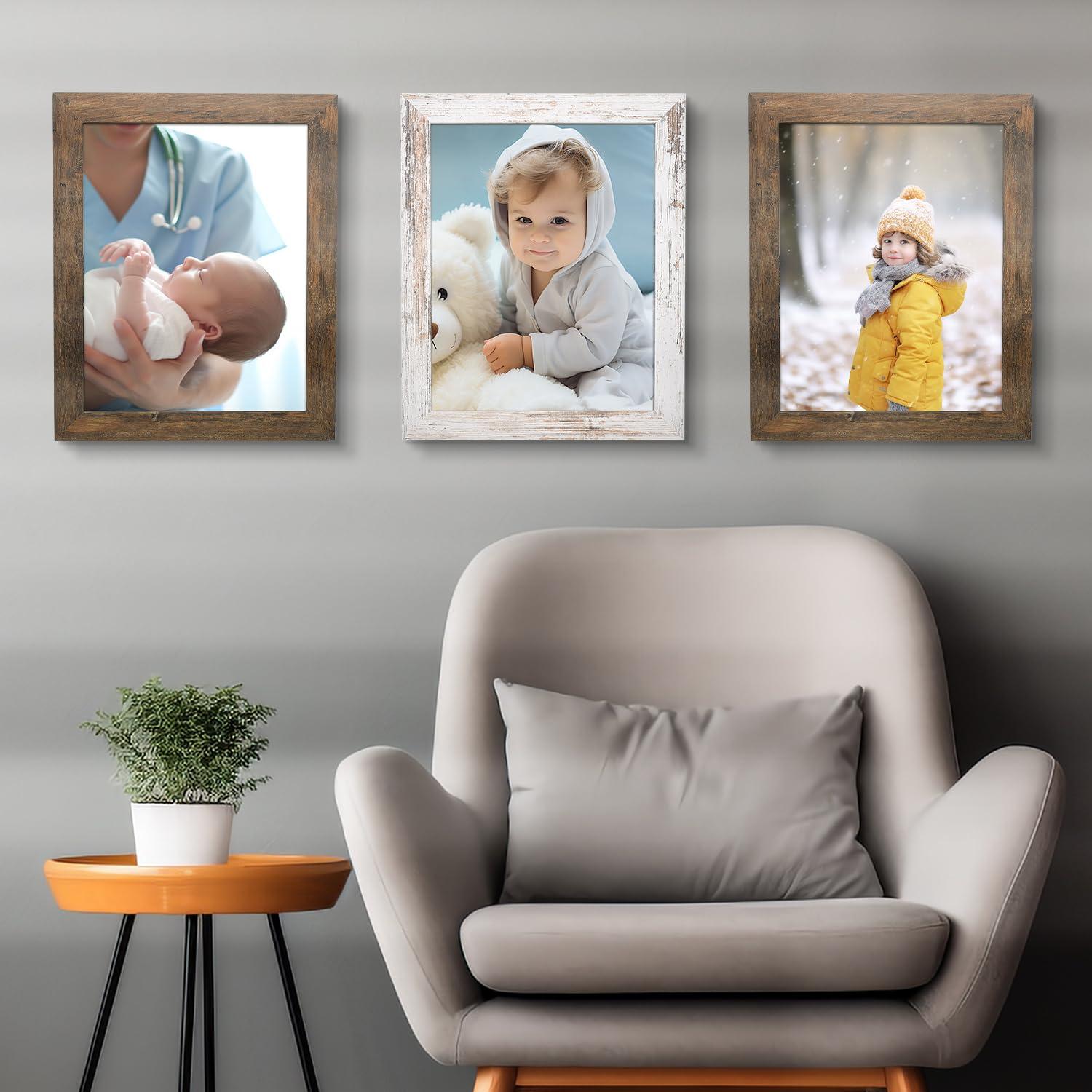 CountryArtHouse 10x15 Frame Gold Bamboo Picture Frame | 0.75 Inch Moulding Width | 0.625 Inches Rabbet Depth | Solid Wood Frame Complete with UV Acrylic Plexiglass, Foam Board Backing & Hanging Hardware