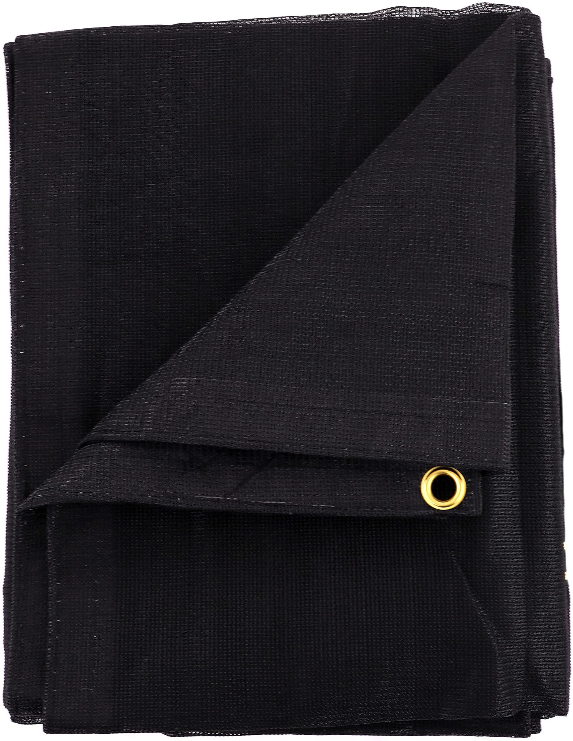 Kotap Kotap 12-ft x 24-ft Heavy-Duty 6.5 Oz Black Mesh Shade/Truck Tarp, Item: MESH-1224