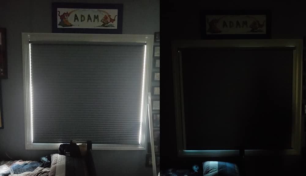 Sleepy Time Tracks Sleepy Time Tracks- Light Gap Blocker for Cellular and Window Shades. Effective at Light Blocking Along The Edges of Your Blackout Shades (72\" Black Removable)