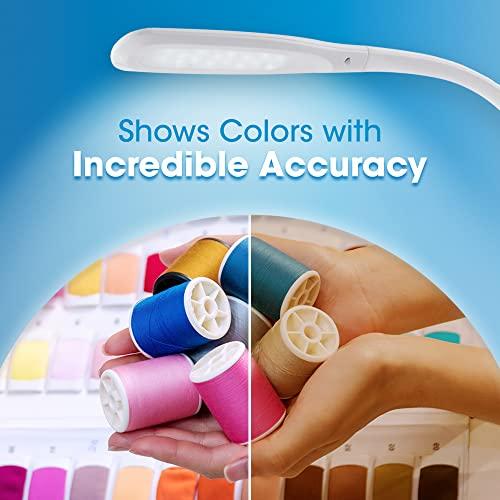 OttLite OttLite Creative Curves LED Desk Lamp with Adjustable Neck - Dimmable with 4 Brightness Settings & Energy Efficient Natural Daylight LEDs for Home Office, Computer Desk, & Dorms