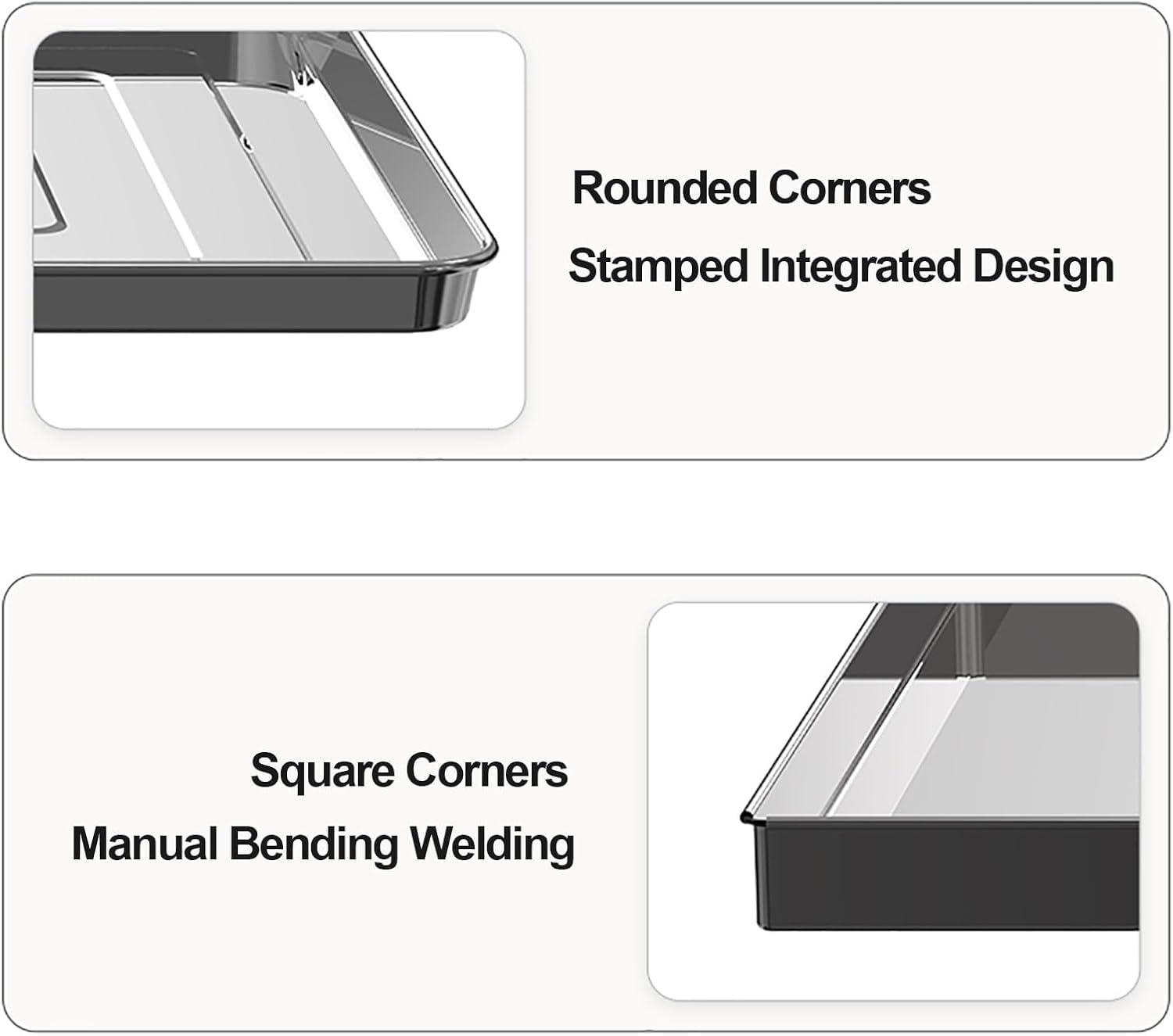 Yongyili YONGYILI Indoor Central Air Conditioner Drip Tray, Stainless Steel Metal Drain Pan, Efficient Air Conditioning Drainage Drip Tray for Ac Accessories(5p)