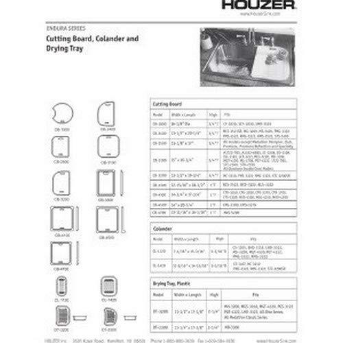 HOUZER Houzer CB-3100 Endura Hardwood 15-Inch by 16.75 Inch Cutting Board