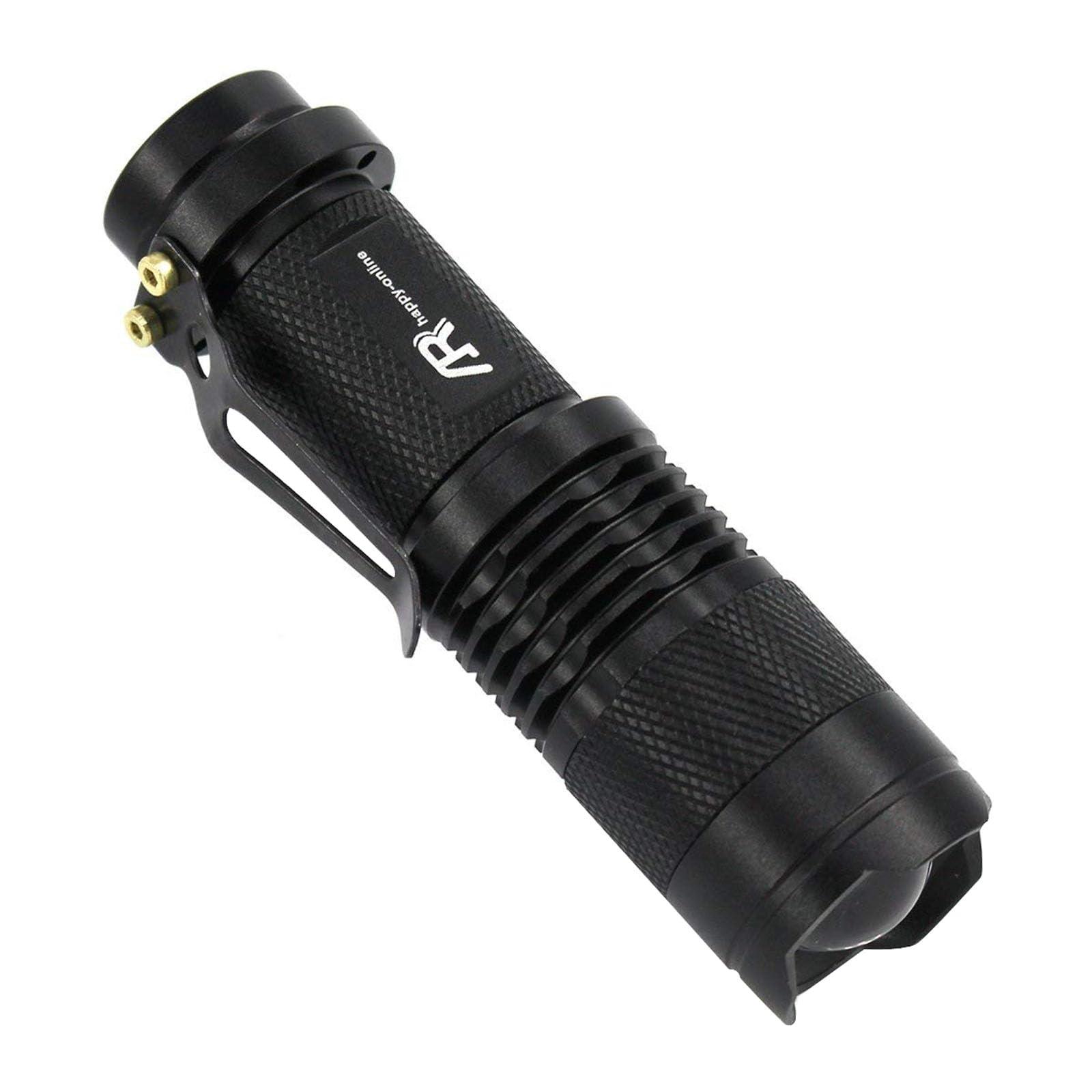 AR happy online AR happy online 3 Pack Red Light Flashlight, 3 Modes Mini Red LED Flashlight, Zoomable Red Flashlight Torch with Clip for Night Vision, Astronomy, Aviation, Night Observation