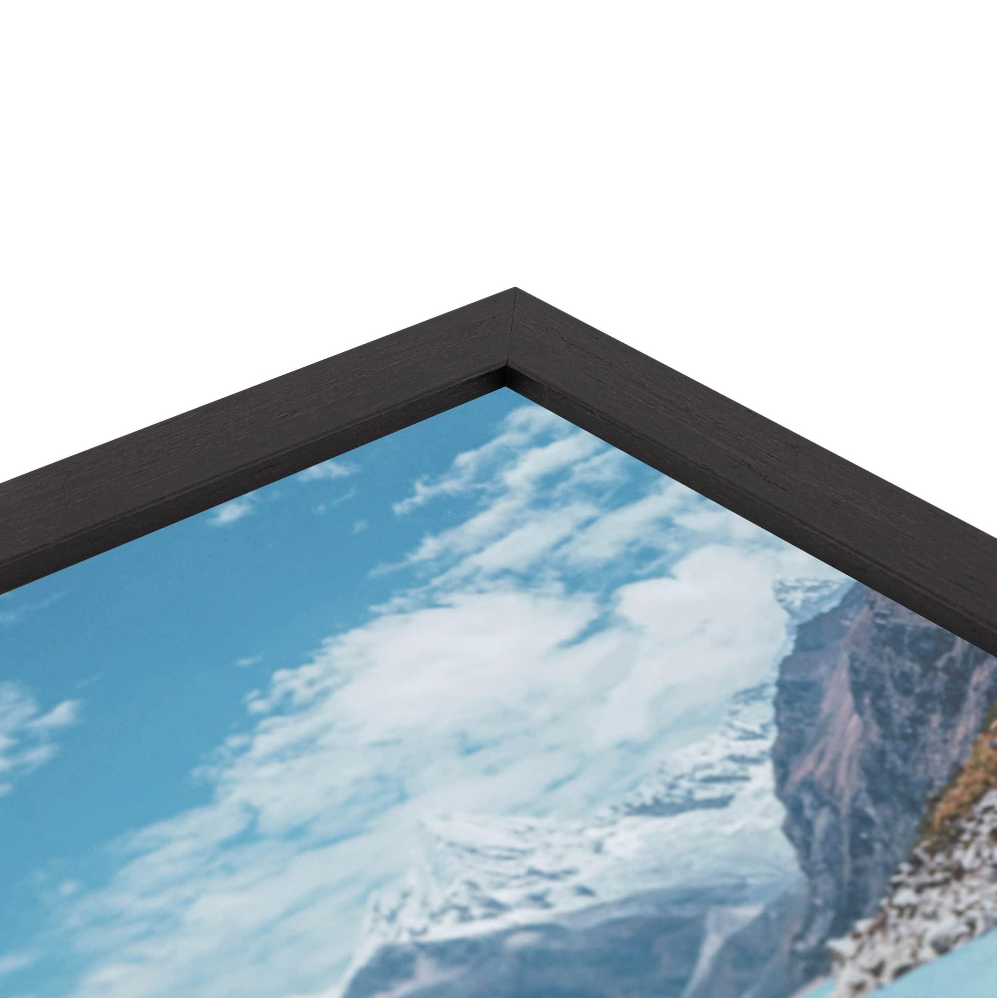 ArtToFrames ArtToFrames 13x18 Inch Brown Picture Frame, This 1.25 Inch Custom MDF Poster Frame is Coffee - Comes with Foam Backing 3/16 inch and Regular Glass (FBPLFRBW26061-13x18)