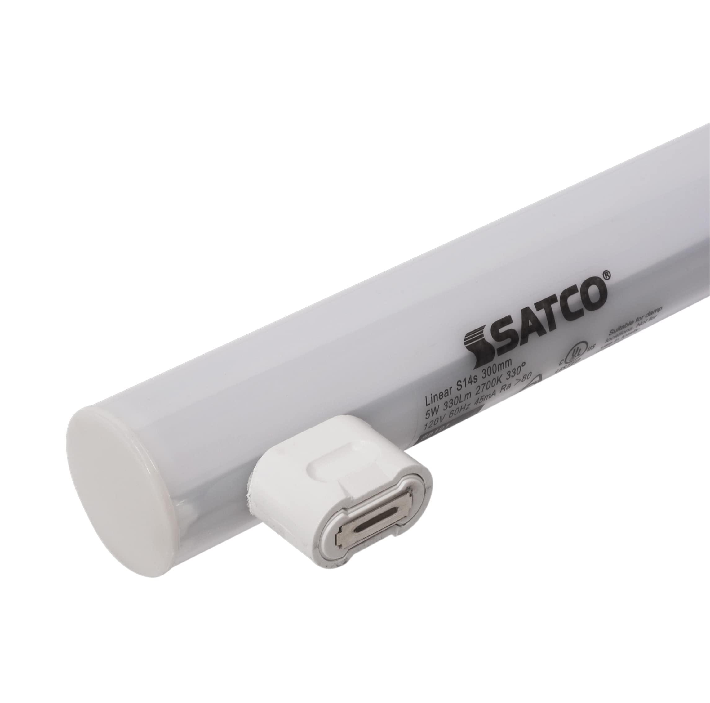 Satco Satco S8191 T10 LED Linestra Light Bulb, S14s Base, 5W, 30000 Hour Rating, 330L, Warm White