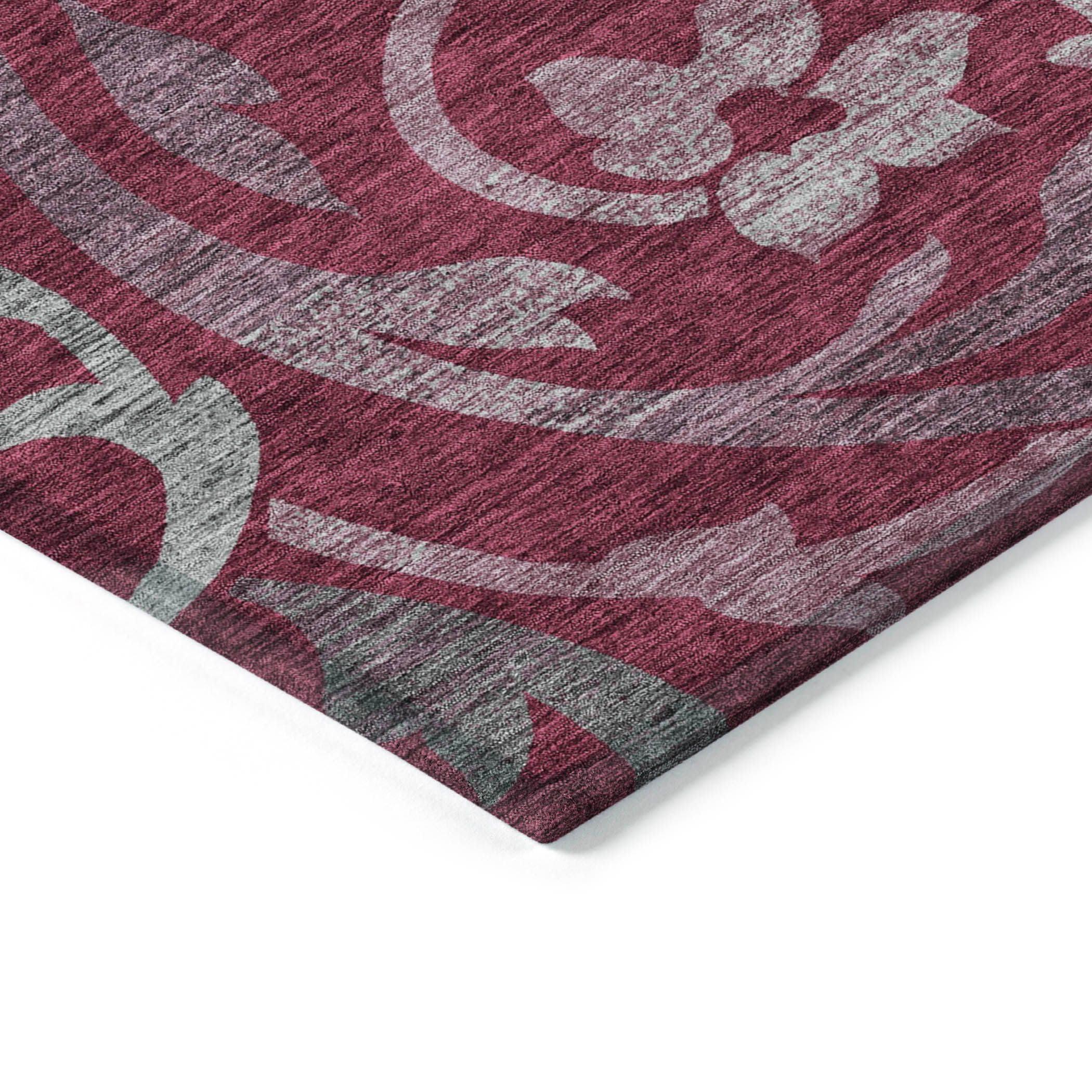 Addison Rugs Addison Rugs Chantille ACN764 Garnet 10' x 14' Indoor/Outdoor, Machine Washable, Easy Clean, Non Shedding, Bedroom, Living Room, Dining Room, Kitchen, Patio Rug