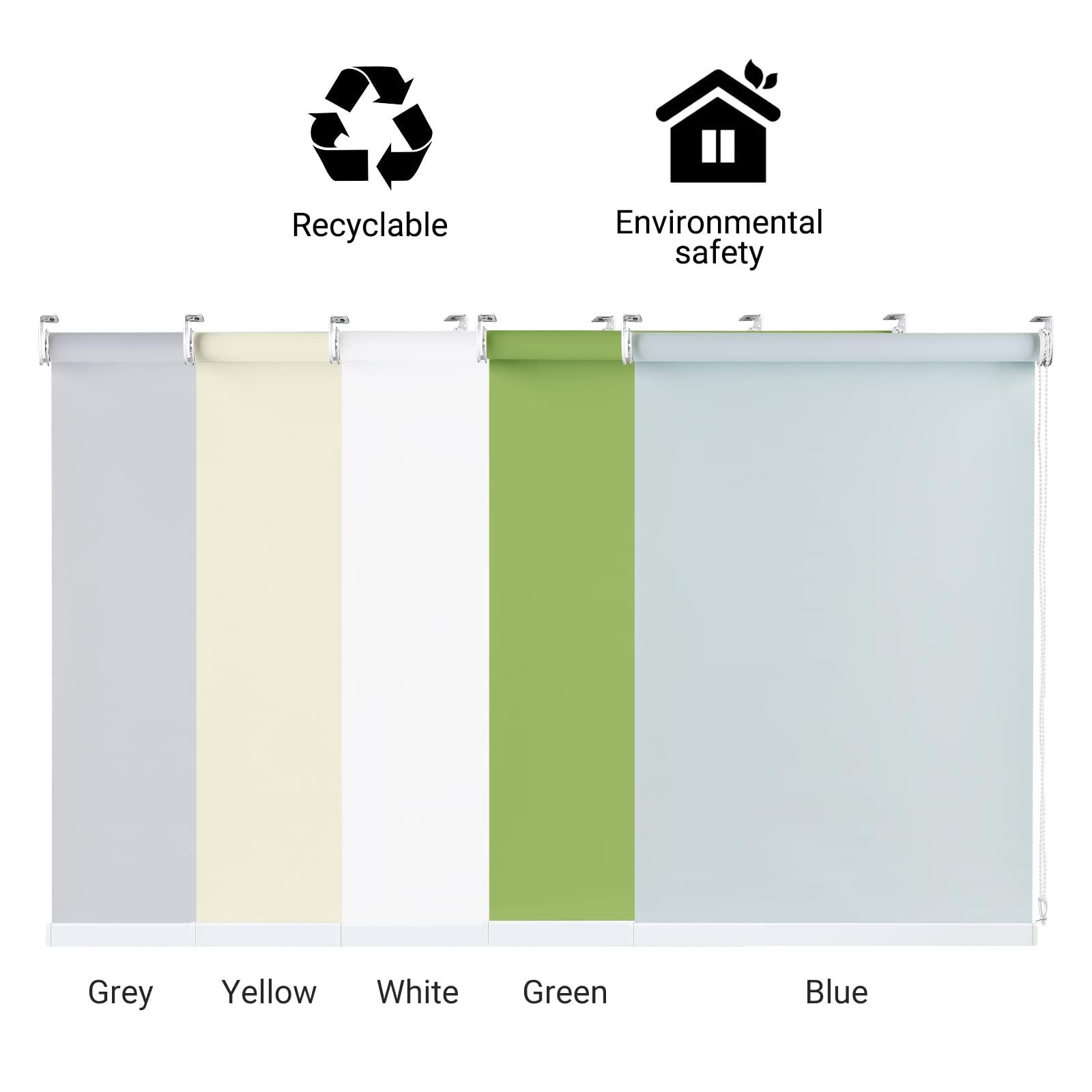 Didoya Didoya Outdoor Roller Shades,100% Blackout UV Protection Window Blinds for Patio,Doors,Windows,UV Protection Fabric,Easy to Install,77" W x 96" H,Apricot