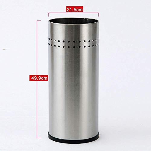 KUYT KUYT Umbrella Stand Large Capacity Long Handle Umbrella Storage Rack Continental Hotel Lobby Umbrella Bucket - Stainless Steel